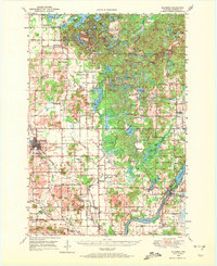 1949 Map of Bloomer, WI, 1972 Print