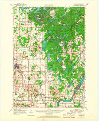 1949 Map of Bloomer, WI, 1966 Print