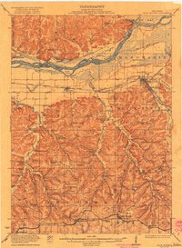 1922 Map of Iowa County, WI