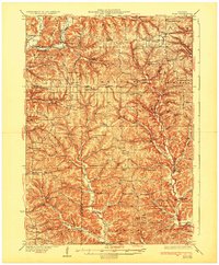 preview thumbnail of historical topo map of Boaz, WI in 1933