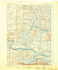 1902 Map of Briggsville, 1931 Print