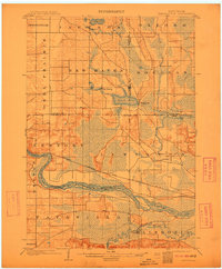1902 Map of Briggsville, 1912 Print