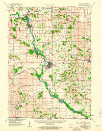 Download a high-resolution, GPS-compatible USGS topo map for Brodhead, WI (1964 edition)