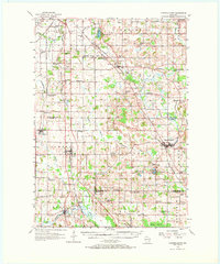 1955 Map of Fond du Lac County, WI, 1969 Print