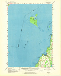 Download a high-resolution, GPS-compatible USGS topo map for Chambers Island, WI (1972 edition)