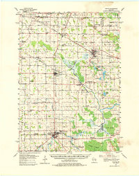 1954 Map of Chilton, 1980 Print