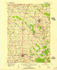 1954 Map of Chilton, 1956 Print