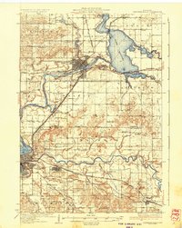 1936 Map of Chippewa Falls