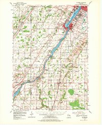 1954 Map of De Pere, 1971 Print