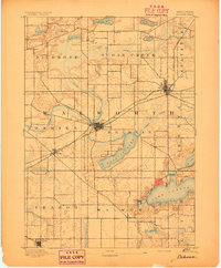 preview thumbnail of historical topo map of Delavan, Walworth County, WI in 1893