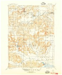 1901 Map of Rock Springs, WI, 1948 Print