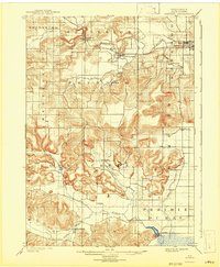 1901 Map of Rock Springs, WI, 1942 Print