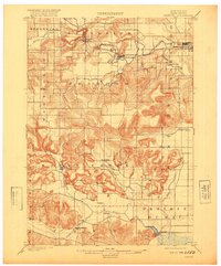 1901 Map of Rock Springs, WI, 1920 Print