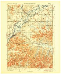 1932 Map of Durand