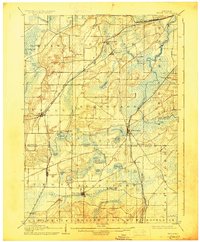 1906 Map of Eagle, WI, 1928 Print