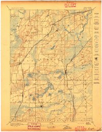 preview thumbnail of historical topo map of Eagle, WI in 1897