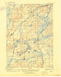 1906 Map of Eagle, WI, 1950 Print