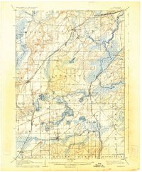 1906 Map of Eagle, WI, 1934 Print
