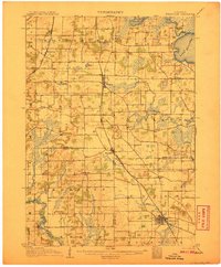 preview thumbnail of historical topo map of Evansville, WI in 1906
