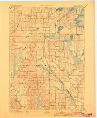 preview thumbnail of historical topo map of Evansville, WI in 1894