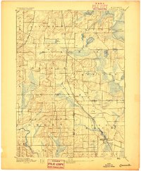 1894 Map of Evansville, WI