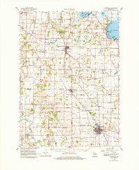 Download a high-resolution, GPS-compatible USGS topo map for Evansville, WI (1980 edition)