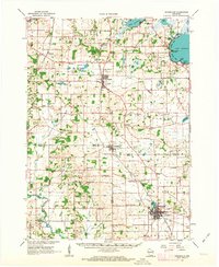 Download a high-resolution, GPS-compatible USGS topo map for Evansville, WI (1963 edition)