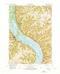 Download a high-resolution, GPS-compatible USGS topo map for Ferryville, WI (1976 edition)