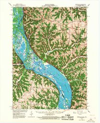 preview thumbnail of historical topo map of Ferryville, WI in 1966