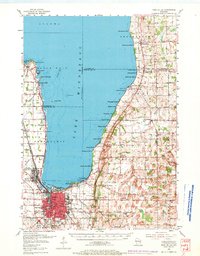 1955 Map of Fond Du Lac, 1971 Print