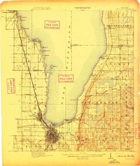 1910 Map of Fond du Lac