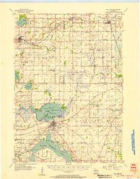 1955 Map of Alto, WI, 1957 Print