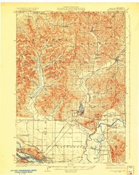 1929 Map of Galesville, WI