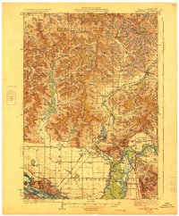 Download a high-resolution, GPS-compatible USGS topo map for Galesville, WI (1929 edition)