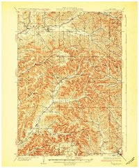 preview thumbnail of historical topo map of Gilmanton, WI in 1932