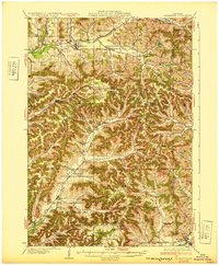 preview thumbnail of historical topo map of Gilmanton, WI in 1932