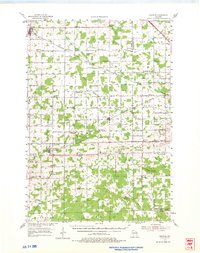 1954 Map of Granton, WI, 1975 Print