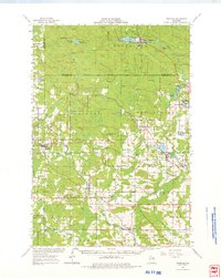 preview thumbnail of historical topo map of Gresham, WI in 1964