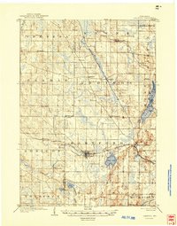 1904 Map of Allenton, WI, 1946 Print