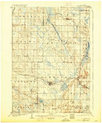 1904 Map of Allenton, WI, 1930 Print