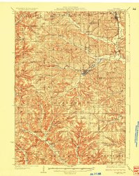 preview thumbnail of historical topo map of Hillsboro, WI in 1927