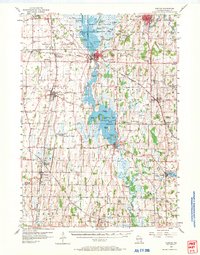 1955 Map of Horicon, 1971 Print
