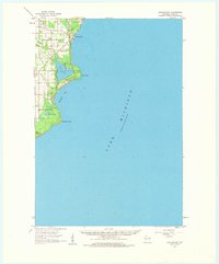 preview thumbnail of historical topo map of Door County, WI in 1960