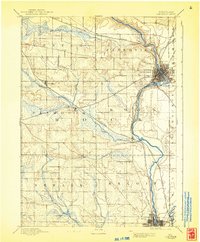 1893 Map of Janesville, WI, 1943 Print