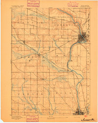 preview thumbnail of historical topo map of Janesville, WI in 1893