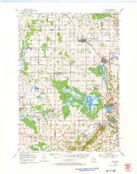 1954 Map of Fond du Lac County, WI, 1966 Print