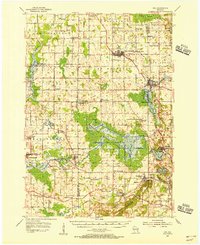 1954 Map of Fond du Lac County, WI, 1956 Print