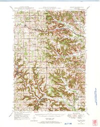 1946 Map of Knapp, 1967 Print