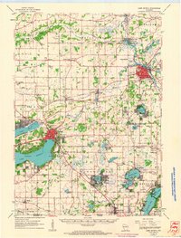 preview thumbnail of historical topo map of Lake Geneva, WI in 1960