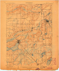 1906 Map of Lake Geneva, WI